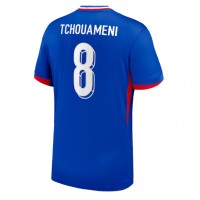 Camiseta Francia Aurelien Tchouameni #8 Primera Equipación Eurocopa 2024 manga corta